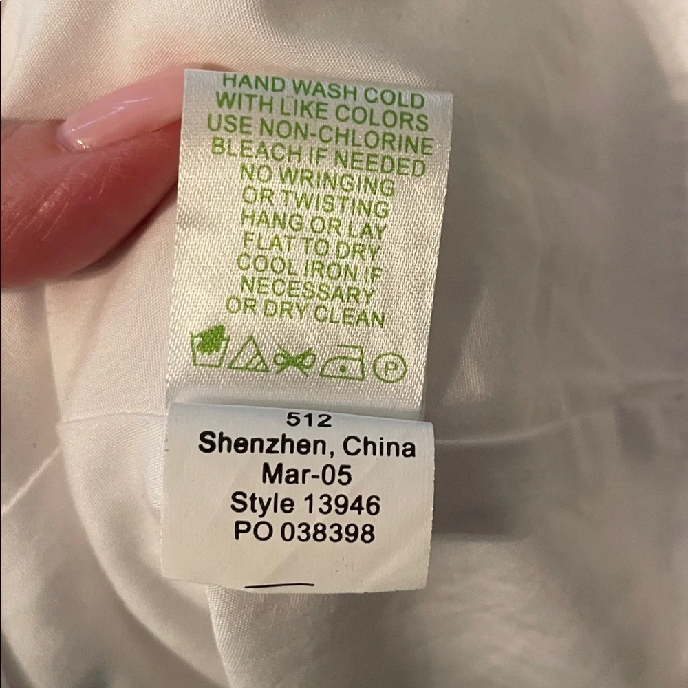 Lilly Pulitzer Size 14 White 100%Cotton Cottage Floral Short Resort Preppy Dress - Picture 5 of 10